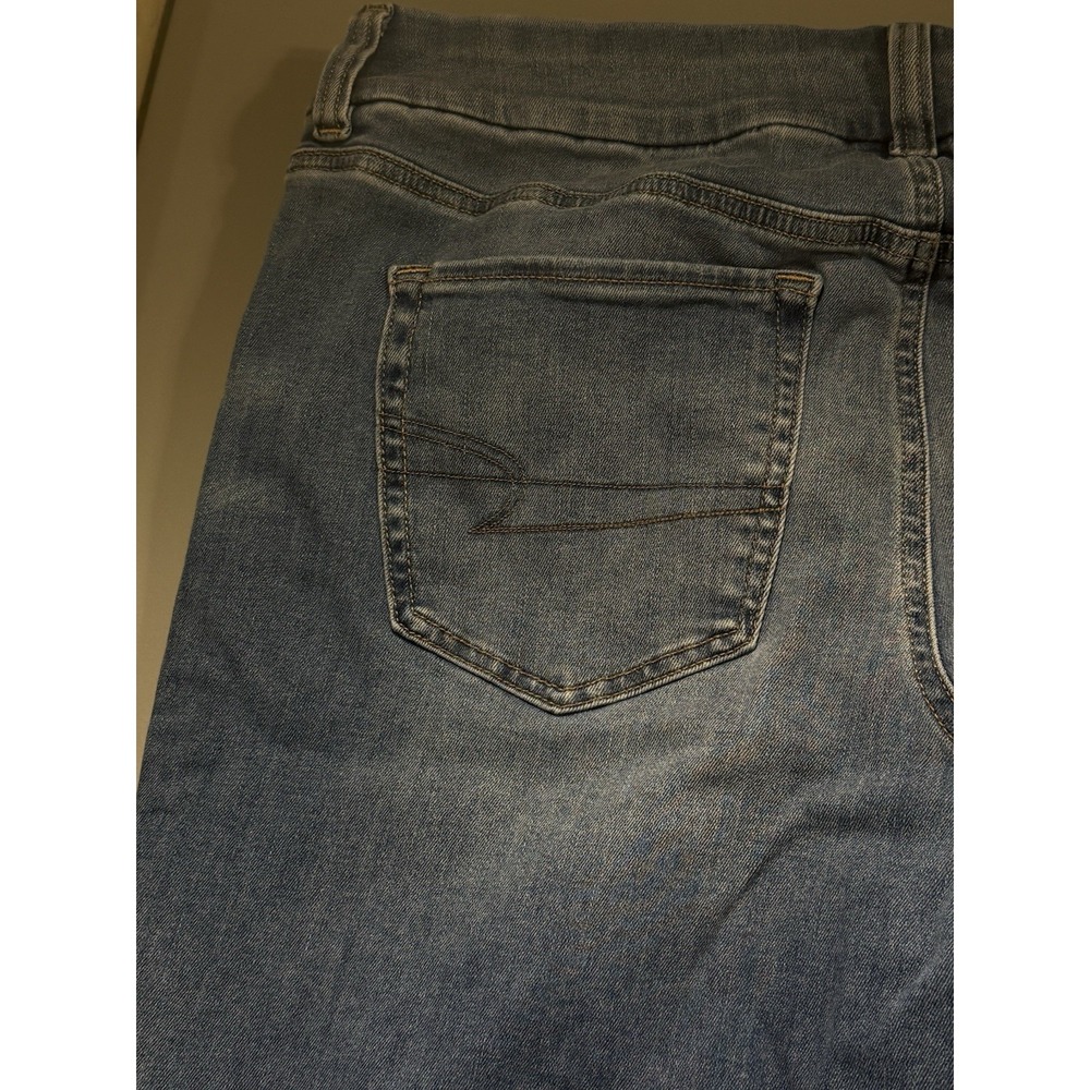American Eagle Jeans Womens 14 Blue Curvy Kick Boot Next Level Stretch Denim - Picture 14 of 16